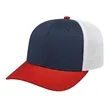 Cap America Premium Trucker Mesh Back Cap | https://www.bestnamebadges.com