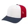 Cap America Premium Trucker Mesh Back Cap | https://www.bestnamebadges.com