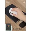 5.5" x 8.5" FSC® Recycled Mouse Pad Bound Notebook | https://www.bestnamebadges.com
