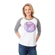 Women's DAKOTA Three Quarter Tee | https://www.bestnamebadges.com