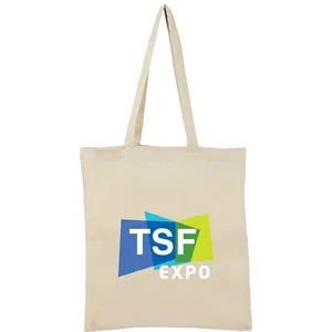 Recycled 6oz Cotton Twill Convention Tote | https://www.bestnamebadges.com