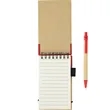 FSC® Mix 5" x 3" Recycled Jotter with Pen | https://www.bestnamebadges.com