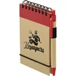FSC® Mix 5" x 3" Recycled Jotter with Pen | https://www.bestnamebadges.com