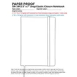 FSC® Mix 5" x 7" Snap Elastic Closure Notebook | https://www.bestnamebadges.com