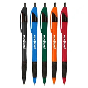 Union Printed - Slims Black Trim Grip Click Pen 