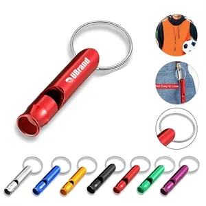 Aluminum Emergency Survival Whistle Keychain