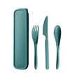 3-in-1 Portable Wheat Straw Cutlery Set With Storage Box | https://www.bestnamebadges.com