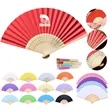 Bamboo Folding Paper Fan | https://www.bestnamebadges.com