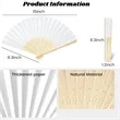 Bamboo Folding Paper Fan | https://www.bestnamebadges.com