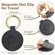 PU leather Magnetic Hat Clip | https://www.bestnamebadges.com