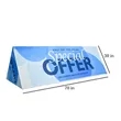 DisplaySplash Triangular Fabric Floor Sign - 78" W x 39" H | https://www.bestnamebadges.com