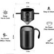 16oz Camping Coffee Maker Pour Over Set | https://www.bestnamebadges.com