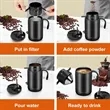 16oz Camping Coffee Maker Pour Over Set | https://www.bestnamebadges.com