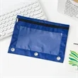 3 Hole Zipper Pen Case Bag | https://www.bestnamebadges.com