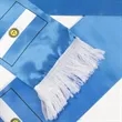 Custom World Cup Soccer Scarf | https://www.bestnamebadges.com