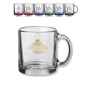 13 oz. Libbey Clear Glass Coffee Mugs | https://www.bestnamebadges.com