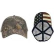 Camo Cap with Flag Print Undervisor | https://www.bestnamebadges.com