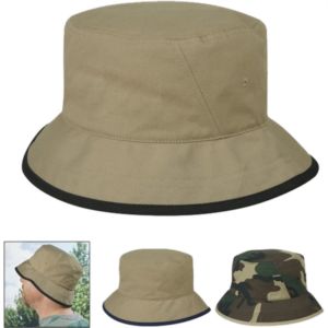 Cotton Twill Bucket Hat - Silkscreen | https://www.bestnamebadges.com