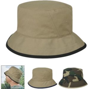 Cotton Twill Bucket Hat - Silkscreen | https://www.bestnamebadges.com