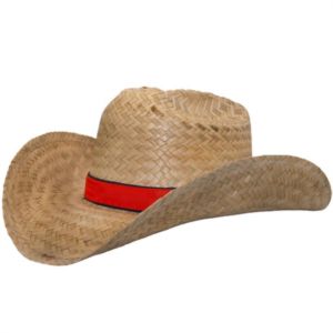Country Western Hat with Woven Band | https://www.bestnamebadges.com