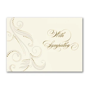 Flourish in Pearl Sympathy Card