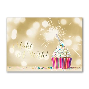 Make a Wish Cupcake Birthday Card