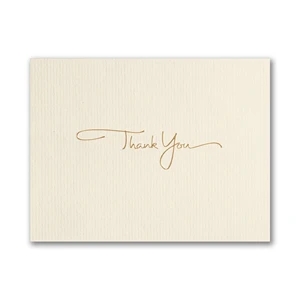 Golden Thank You Card