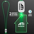 LED Neon Lanyards with Acrylic House Pendant | https://www.bestnamebadges.com