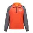 Custom Sublimated Quarter-Zip Hooded Jacket With Pocket | https://www.bestnamebadges.com