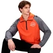 Custom Sublimated Quarter-Zip Hooded Jacket With Pocket | https://www.bestnamebadges.com