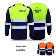 Custom Safety Shirts Long Sleeve Class 3 High Visibility | https://www.bestnamebadges.com