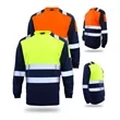Custom Safety Shirts Long Sleeve Class 3 High Visibility | https://www.bestnamebadges.com