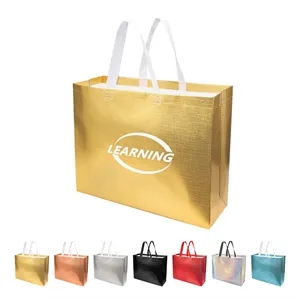 Reusable Laminated Non Woven Gift Tote Bag With Handles