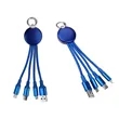 3 In 1 Light Up Muti Charging Cable With Key Ring | https://www.bestnamebadges.com