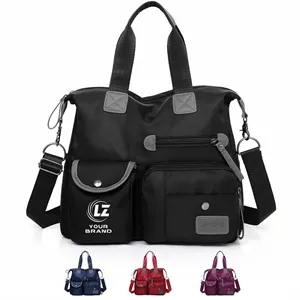 Daily Commute Multi - Pocket Nylon Tote & Crossbody Bag | https://www.bestnamebadges.com