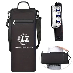 Multi - Can Insulated Drink Beverage Bag with Shoulder Strap | https://www.bestnamebadges.com