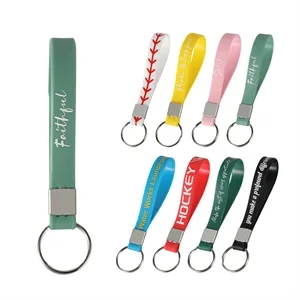 1/2"W Silicone Key Chain