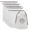 Custom Frosted EVA Clear Drawstring Bag Multi Use | https://www.bestnamebadges.com