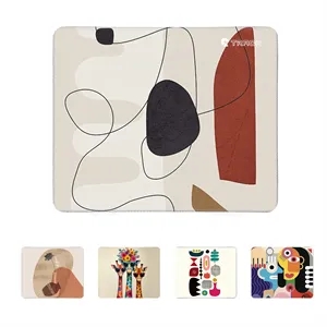 Non Slip Square Mouse Pad With Stitched Edge