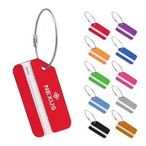 Aluminum Travel Luggage Tags With Name Card