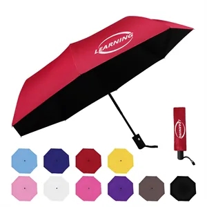 43.3" Arc Automatic Travel Folding Umbrella W/ UV Protection