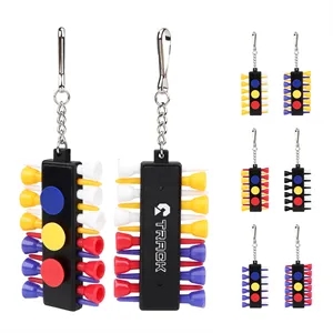 Portable Golf Ball Tee Holder Kit