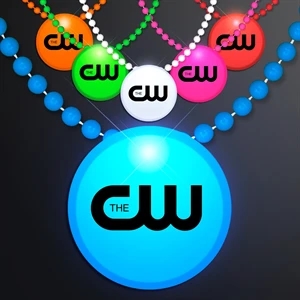 LED Circle Badge with Beads