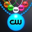 LED Circle Badge with Beads | https://www.bestnamebadges.com