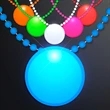 LED Circle Badge with Beads | https://www.bestnamebadges.com