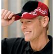 Port Authority Colorblock Racing Cap with Flames - Dark/All | https://www.bestnamebadges.com