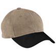 Port Authority Two-Tone Brushed Twill Cap - Dark/All | https://www.bestnamebadges.com