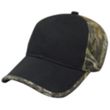 Solid Front Camo Back Cap - Structured | https://www.bestnamebadges.com