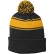 Sport-Tek Stripe PomPom Beanie | https://www.bestnamebadges.com