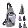 Waterproof Crossbody Sling Bag With USB Charger | https://www.bestnamebadges.com